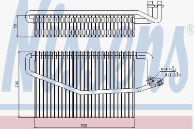 Nissens 92173 испаритель, кондиционер на MERCEDES-BENZ C-CLASS купе (CL203)