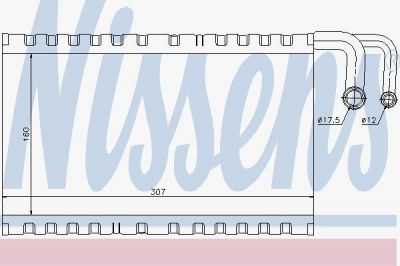 NISSENS Испаритель кондиционера E60 2003-2010 (64116946043, 92235)