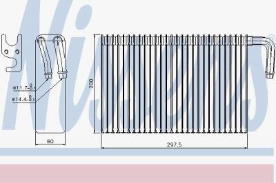 Nissens 92298 испаритель, кондиционер на 5 Touring (E39)