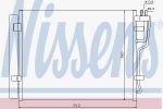 NISSENS Конденсер HYUNDAI ELANTRA(RUS) 1.6D/2.0D 06-/07- (976062H600, 940007)