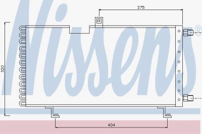 Nissens 94005 конденсатор, кондиционер на PEUGEOT 205 I (741A/C)