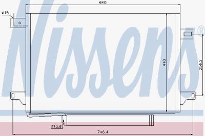 Nissens 940054 конденсатор, кондиционер на MERCEDES-BENZ SPRINTER 5-t c бортовой платформой/ходовая часть (906)