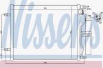 Nissens 940069 конденсатор, кондиционер на NISSAN MICRA III (K12)
