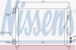 Nissens 940078 конденсатор, кондиционер на NISSAN CABSTAR
