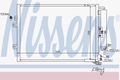NISSENS NS940125_!радиатор конд. Renault Clio all 05> (940125)
