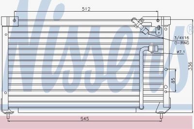 Nissens 94013 конденсатор, кондиционер на MAZDA 323 C IV (BG)