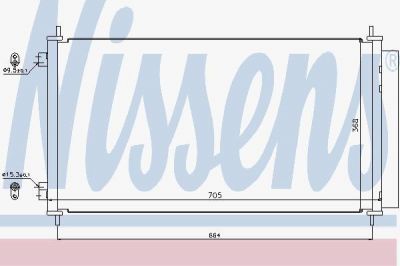 NISSENS Радиатор кондиционера HONDA CRV III 2.0/2.4L 06-> (940140)