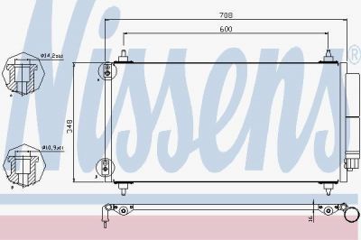Nissens 940146 конденсатор, кондиционер на FIAT ULYSSE (179AX)