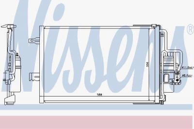 Nissens 940177 конденсатор, кондиционер на OPEL COMBO Tour