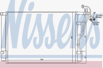 Nissens 940245 конденсатор, кондиционер на HYUNDAI i40 CW (VF)
