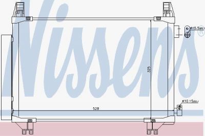 Nissens 940270 конденсатор, кондиционер на TOYOTA YARIS (NHP13_, NSP13_, NCP13_, KSP13_, NLP13_)