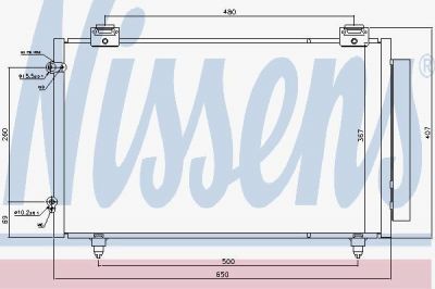 NISSENS Радиатор кондиционера TOYOTA COROLLA 1.4-2.0 02- (8845012260, 940299)