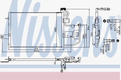 Nissens 940317 конденсатор, кондиционер на SKODA FELICIA II (6U1)