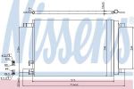 NISSENS Радиатор кондиционера VAG A3/OCTAVIA/G VII/ 1.2T-2.0T/1.6TD-2.0TD 12- (5Q0816411N, 940319)