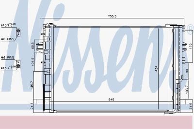 NISSENS Радиатор кондиционера (конденсор) (940322)
