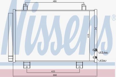 Nissens 940365 конденсатор, кондиционер на LEXUS GS (GRL1_, GWL1_)