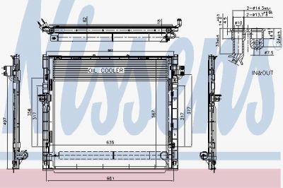 Nissens 940394 конденсатор, кондиционер на MERCEDES-BENZ GLS (X166)