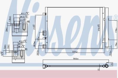 Nissens 940405 конденсатор, кондиционер на HYUNDAI i20 (PB, PBT)