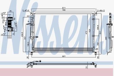 Nissens 940451 конденсатор, кондиционер на AUDI A8 (4E_)