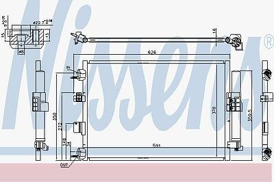 Nissens 940463 конденсатор, кондиционер на FORD FOCUS III Turnier