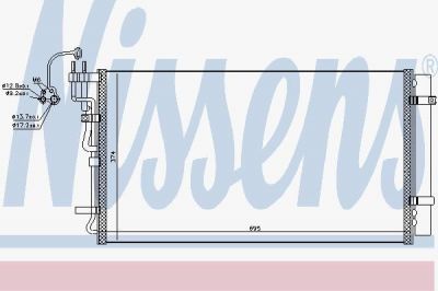 Nissens 940718 конденсатор, кондиционер на HYUNDAI GENESIS (BH)