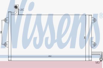 NISSENS Радиатор кондиционера VAG GOLF III/VENTO 1,6-2,9L 11/91-09/98 (1H0820413, 94164)