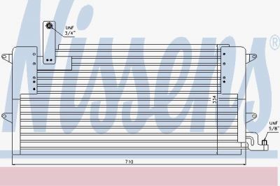 NISSENS Радиатор кондиционера VW Passat B3 1.6/1.8/2.0/2.8L,1.9TD all->96 (94179)