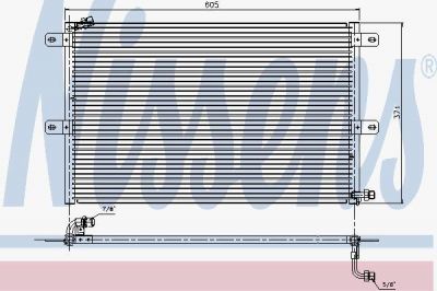 NISSENS Радиатор кондиционера VAG POLO/CADDY II 1,4-2,0L 02/93-01/04 6K0820413B/6K0820413C (6K0820413A, 94204)