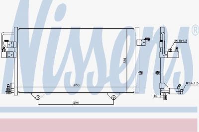 NISSENS Радиатор кондиционера A80 -94 (8A0260403AA, 94209)