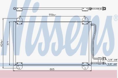 NISSENS Радиатор кондиционера MERCEDES Sprinter (924435, 94225)
