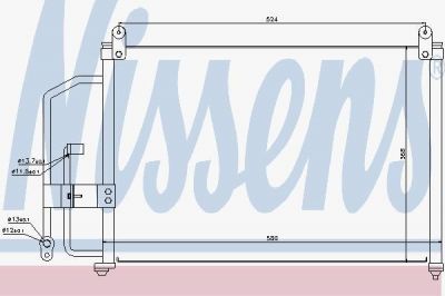 NISSENS Радиатор кондиционера DAEWOO Lanos/ZAZ Chance 97-> (94412)