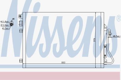 NISSENS Конденсер RENAULT CLIO II 1.2-2.0/1.9 D 98-06 (7700428083, 94439)