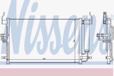 NISSENS Радиатор кондиционера Elantra (XD) 1,6/1,8/2,0 00- (97606-2D500, 94448)