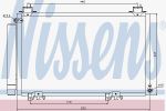 Nissens 94516 конденсатор, кондиционер на TOYOTA ECHO Наклонная задняя часть (NCP13_, NCP12_)