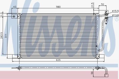 Nissens 94527 конденсатор, кондиционер на 3 (E46)