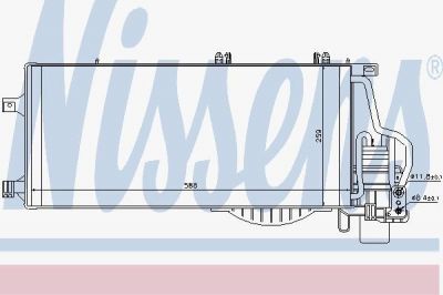 Nissens 94548 конденсатор, кондиционер на OPEL CORSA C фургон (F08, W5L)