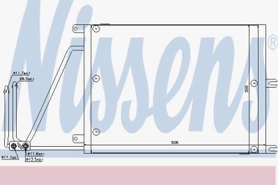 Nissens 94623 конденсатор, кондиционер на OPEL VECTRA B (36_)