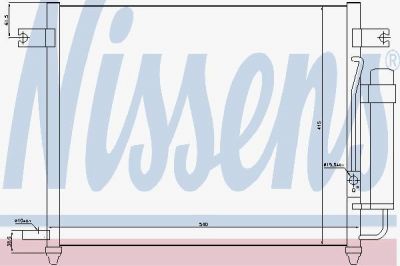 NISSENS Конденсер GM AVEO 1.2 03- (96539632, 94640)