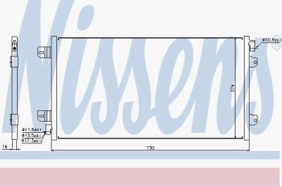 NISSENS Радиатор кондиционера (конденсор) (94659)