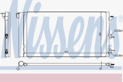 Nissens 94670 конденсатор, кондиционер на FIAT PANDA (169)