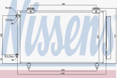 NISSENS Радиатор кондиционера Toyota Corolla 01- (8846002150, 94719)
