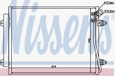 NISSENS Конденсер VAG PASSAT 2.0-3.6 FSI 05- (3C0820411B, 94832)