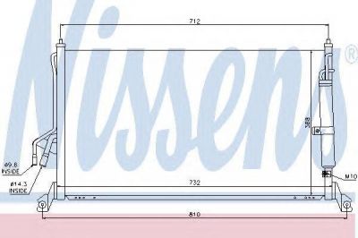 NISSENS Конденсер INFINITI FX 35/45 03- (92100-CG010, 94930)
