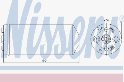 NISSENS Осушитель кондиционера Nissan Almera N15 (92131-86Y00, 95056)