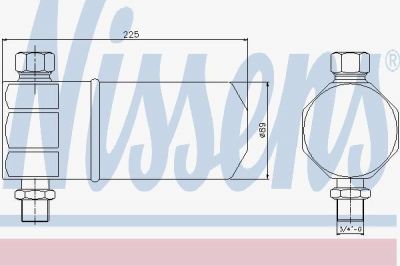 NISSENS Осушитель кондиционера VAG A80/A4/Passat 1,6-2,8L 09/91-09/01 8A0820191AB (4B0820192, 95115)