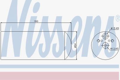 NISSENS Осушитель кондиционера E46/E39 98-/X3 (64538377330, 95172)