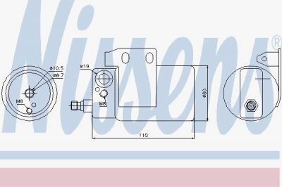 NISSENS Осушитель кондиционера OPEL Astra G/Zafira 1,2-2,2L 02/98-06/05 59365/90559848 (1618150, 95185)