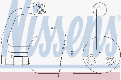 Nissens 95211 осушитель, кондиционер на FORD MONDEO I (GBP)