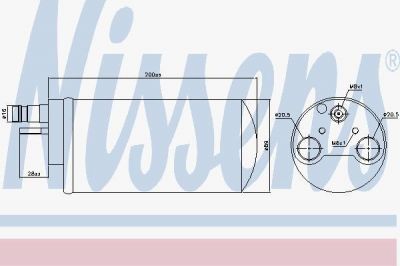 Nissens 95341 осушитель, кондиционер на RENAULT ESPACE IV (JK0/1_)
