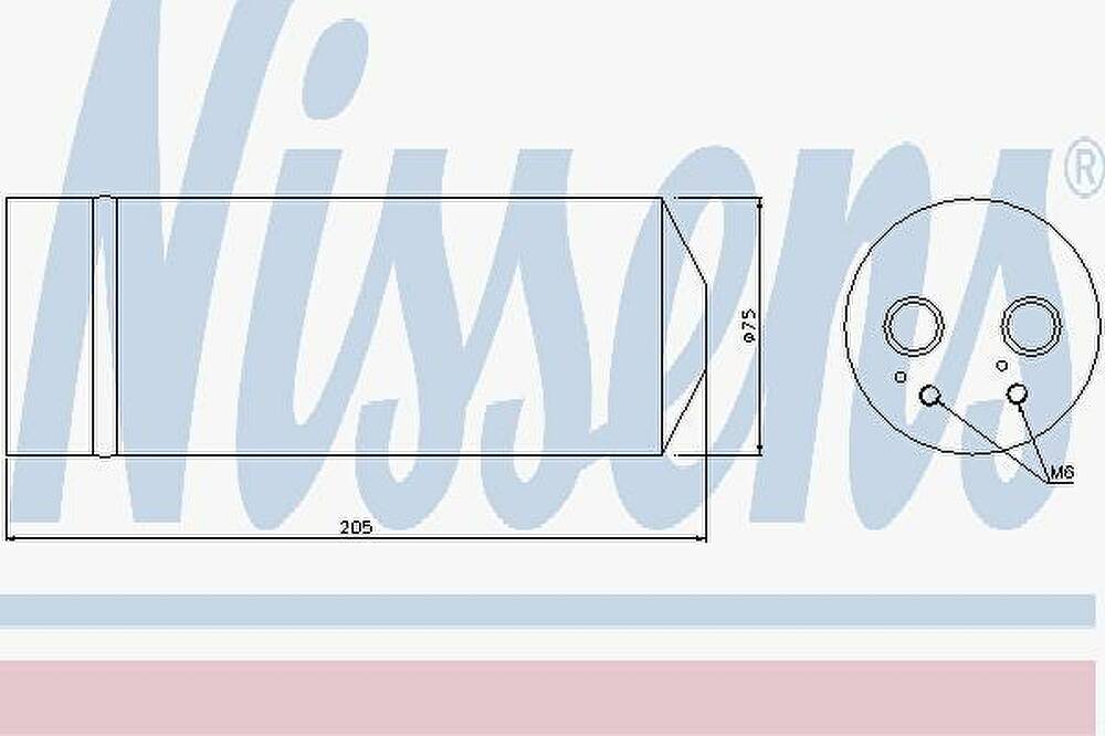 NISSENS Осушитель кондиционера VAG A4 12/04-> 8E0820193F (8E0820193E, 95352)